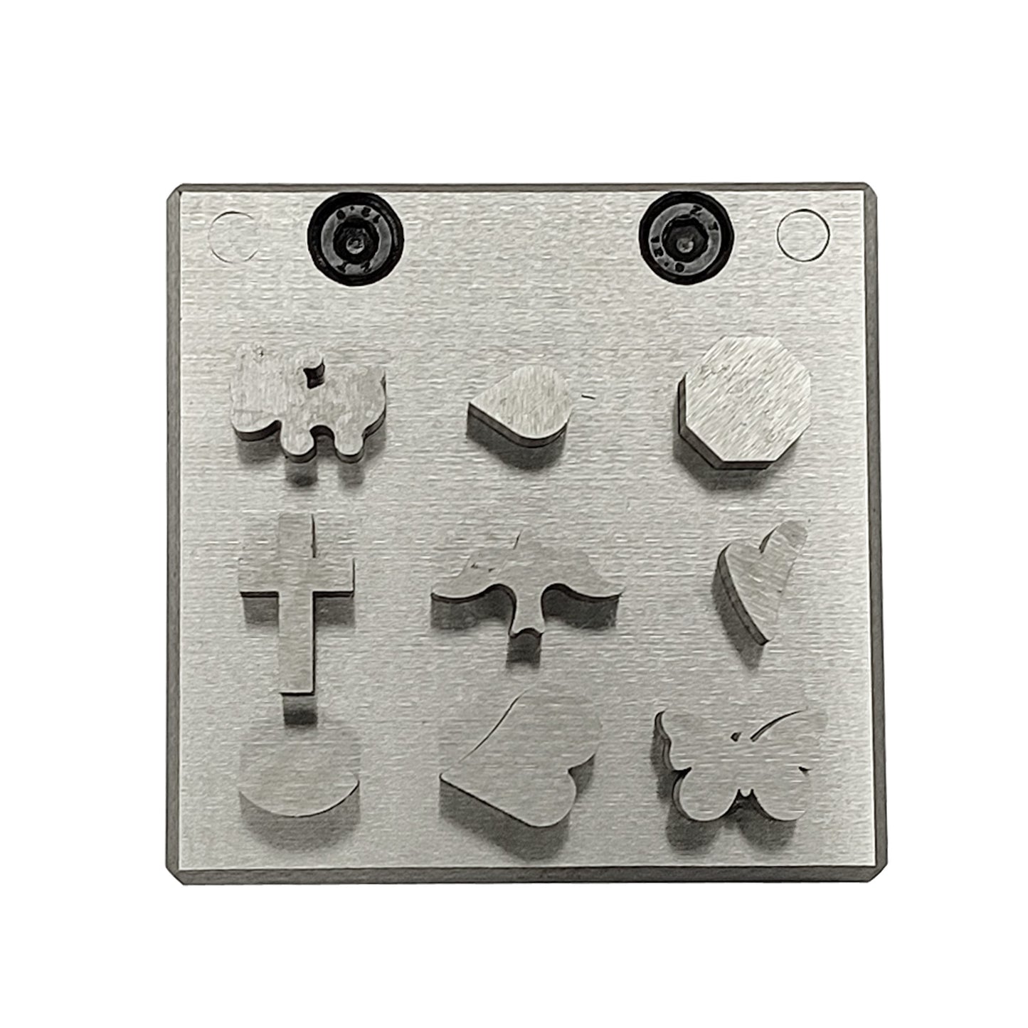 Disc Cutter Unique Multi Shape with 9 Punches - Puppy, Cross, Bird, Butterfly