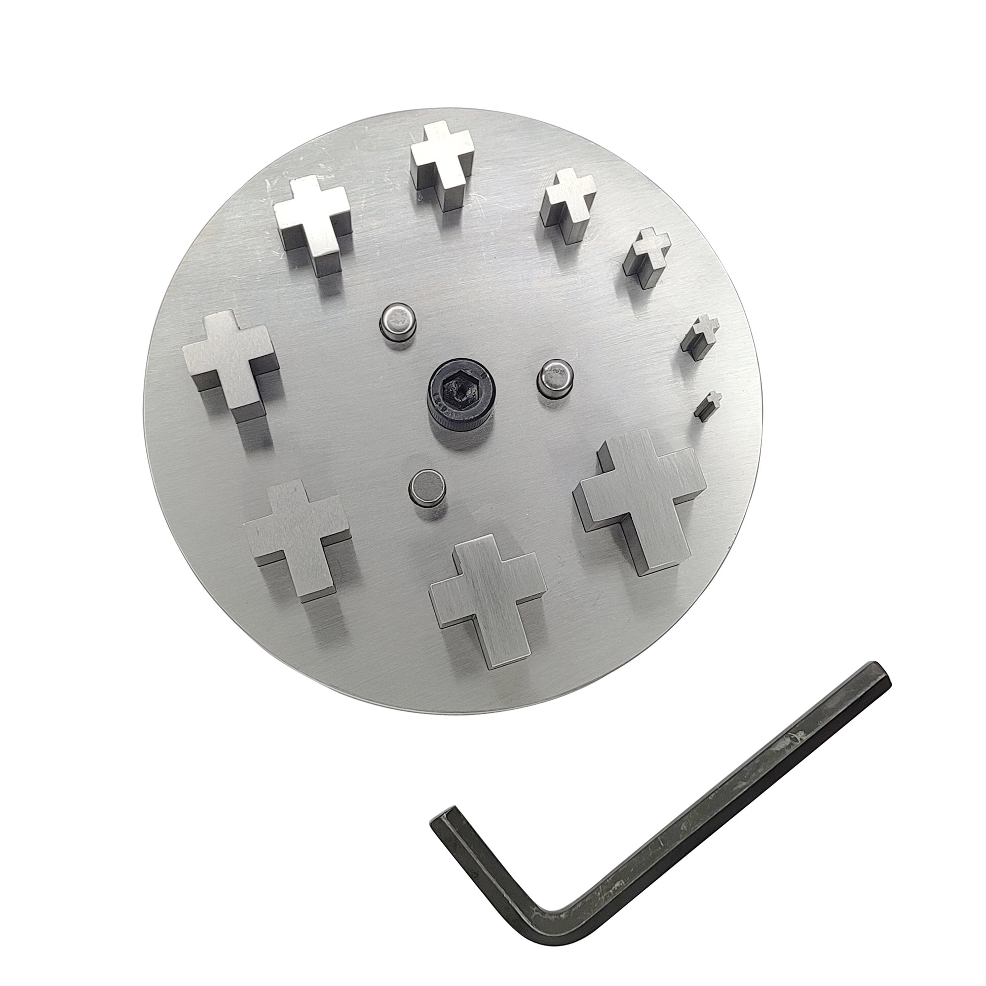 Disc Cutter  Cross Shape with 10 Punches Size 1/8"- 1 1/4"