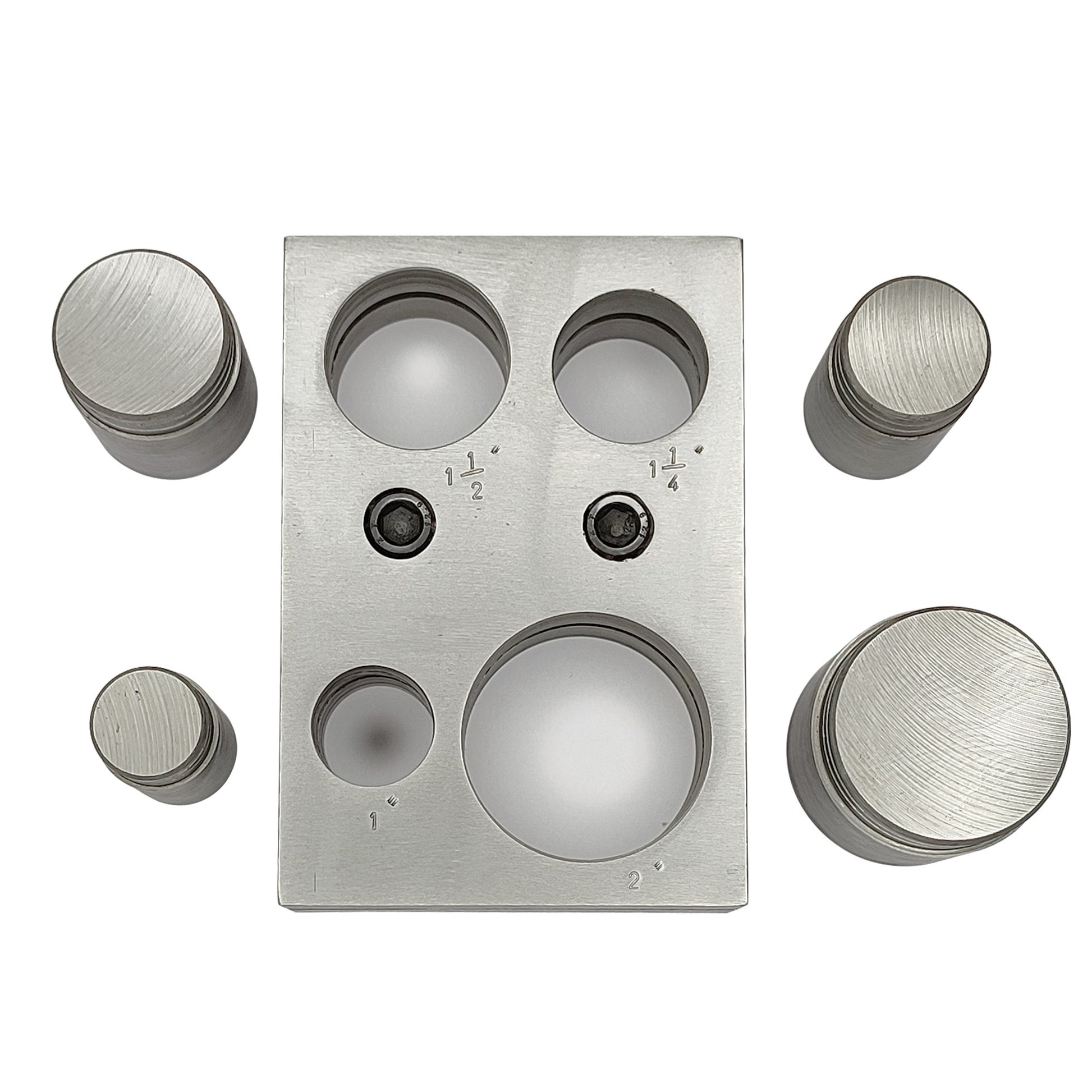 Round Shape Disc Cutter with Set of 4 Circular Punches Size 25mm-50mm