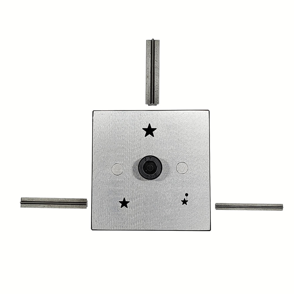 Disc Cutter Star Shape with 3 Punches Size 1/6"-5/16"
