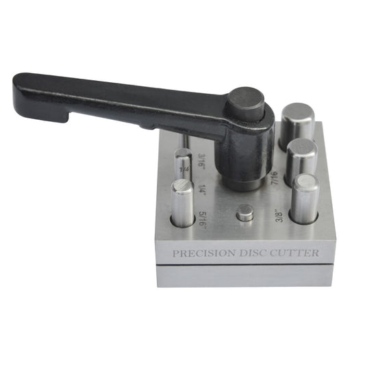 Disc Cutter Precision Round Shape with 7 Punches Size 1/8" - 1/2"