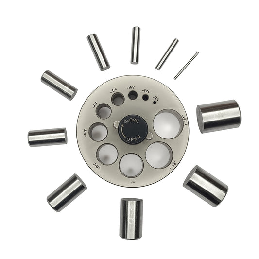 Disc Cutter Round Shape with 10 Punches Size 1/8"-1 1/4" Diameter