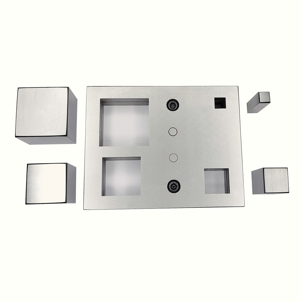 Square Shape Disc Cutter with Set of 4 Punches Size 12mm-50mm