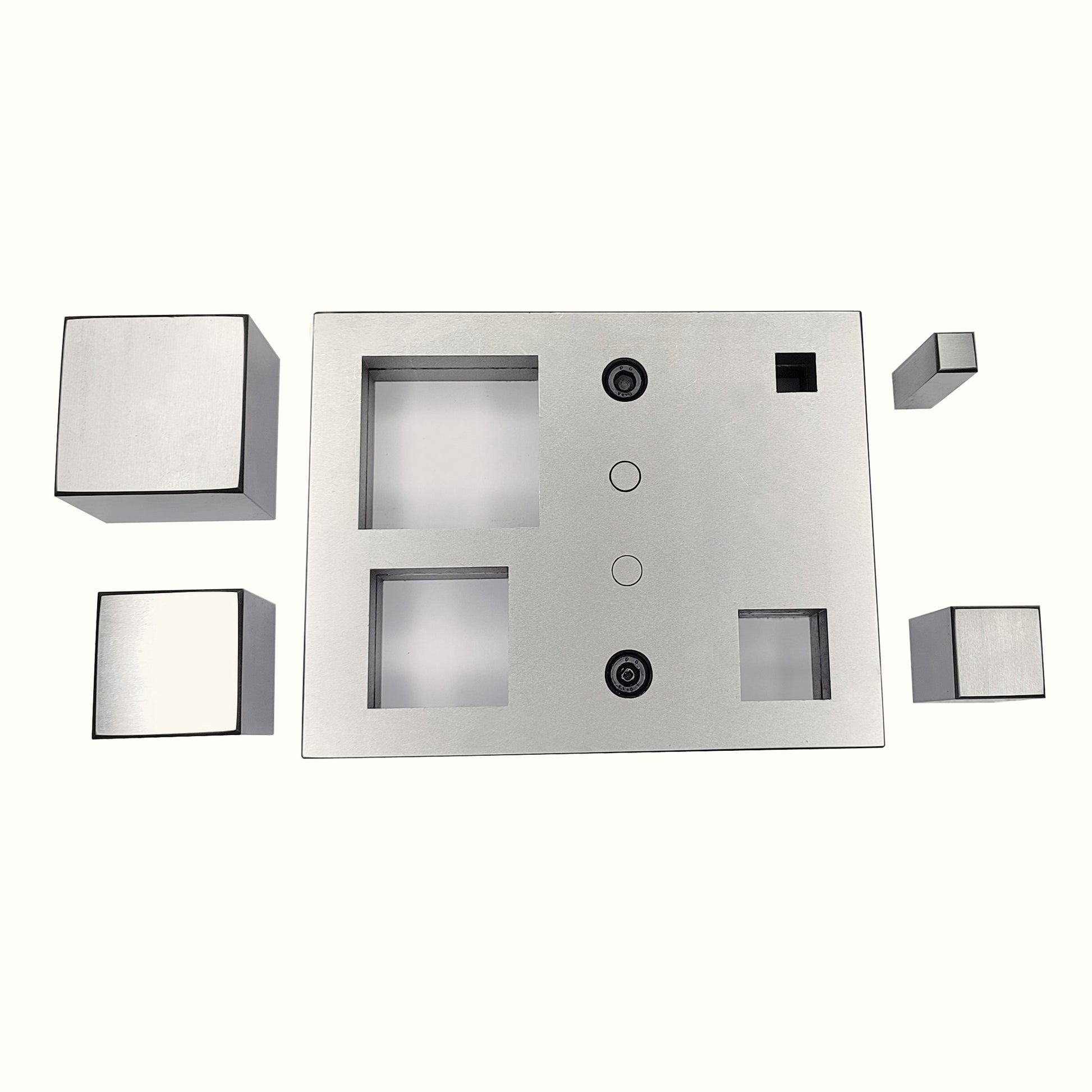 Square Shape Disc Cutter with Set of 4 Punches Size 12mm-50mm