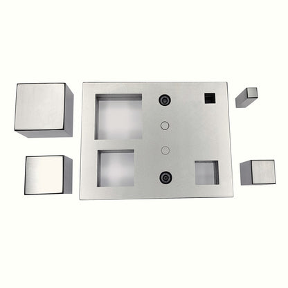 Square Shape Disc Cutter with Set of 4 Punches Size 12mm-50mm