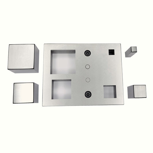 Square Shape Disc Cutter with Set of 4 Punches Size 12mm-50mm