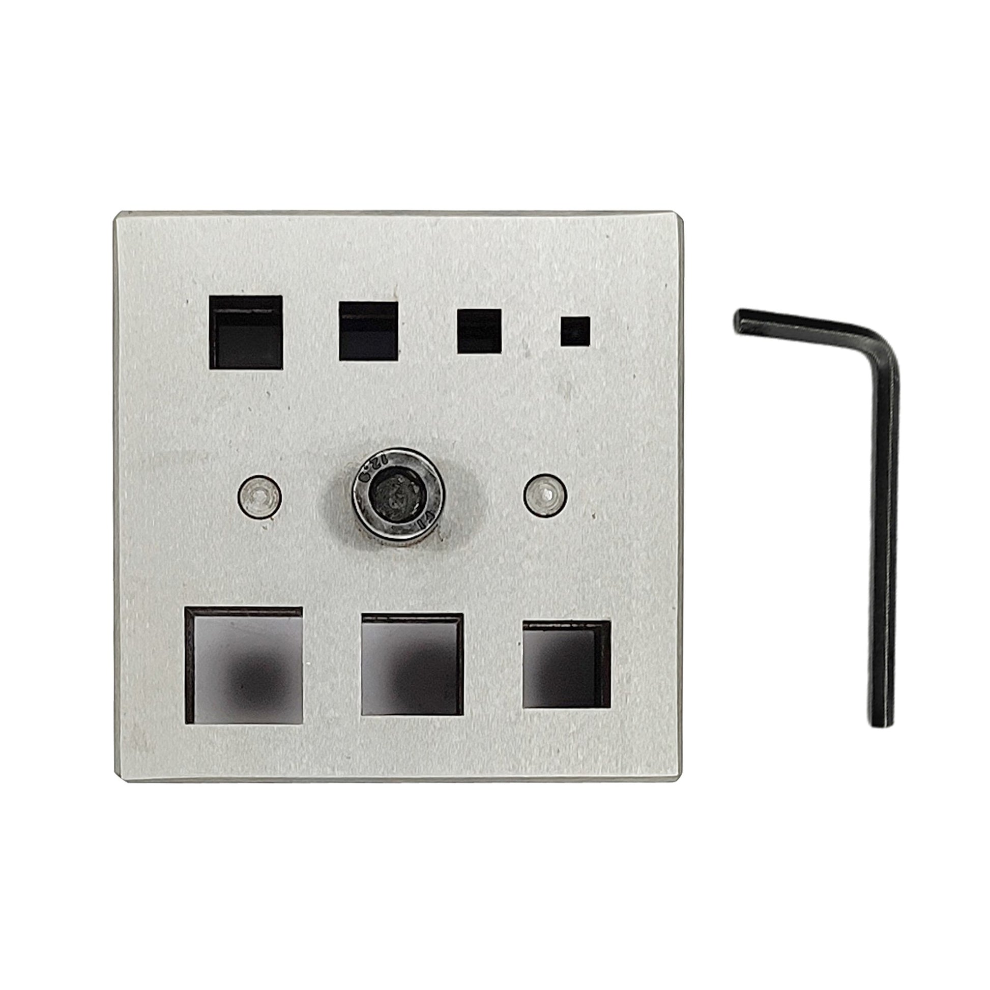 Square Shape Disc Cutter with Set of 7 Punches Size 4mm-16mm