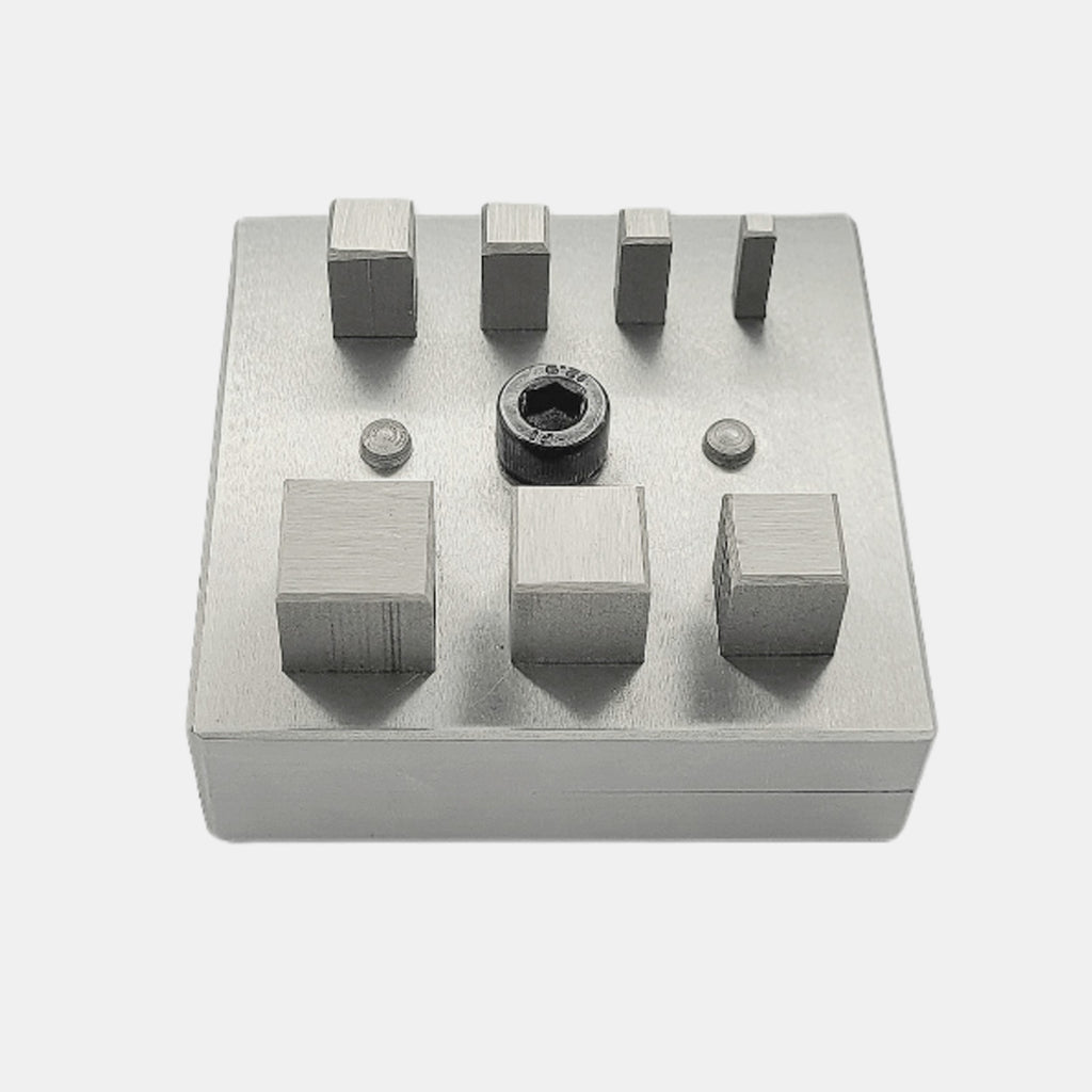 Square Shape Disc Cutter with Set of 7 Punches Size 4mm-16mm