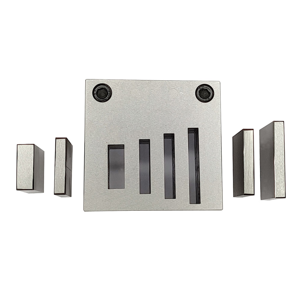 Disc Cutter Rectangular Strip Shape with Set of 4 Punches Size 1/8"-1 3/4"