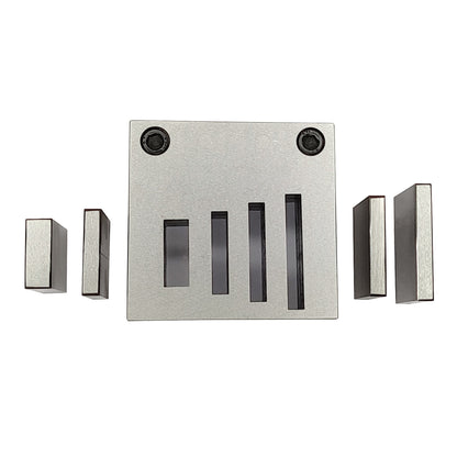 Disc Cutter Rectangular Strip Shape with Set of 4 Punches Size 1/8"-1 3/4"