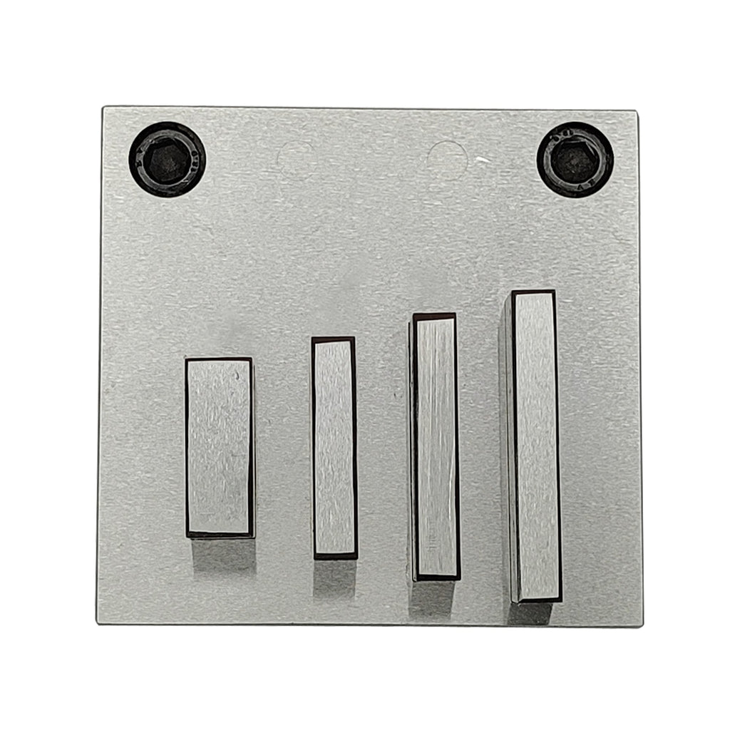 Disc Cutter Rectangular Strip Shape with Set of 4 Punches Size 1/8"-1 3/4"