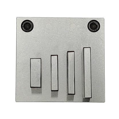 Disc Cutter Rectangular Strip Shape with Set of 4 Punches Size 1/8"-1 3/4"