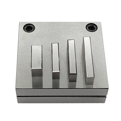 Disc Cutter Rectangular Strip Shape with Set of 4 Punches Size 1/8"-1 3/4"