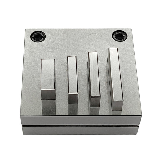 Disc Cutter Rectangular Strip Shape with Set of 4 Punches Size 1/8"-1 3/4"