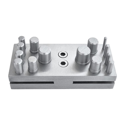 Disc Cutter Circle Shape with 14 Round Punches Size 1/8"- 5/8"