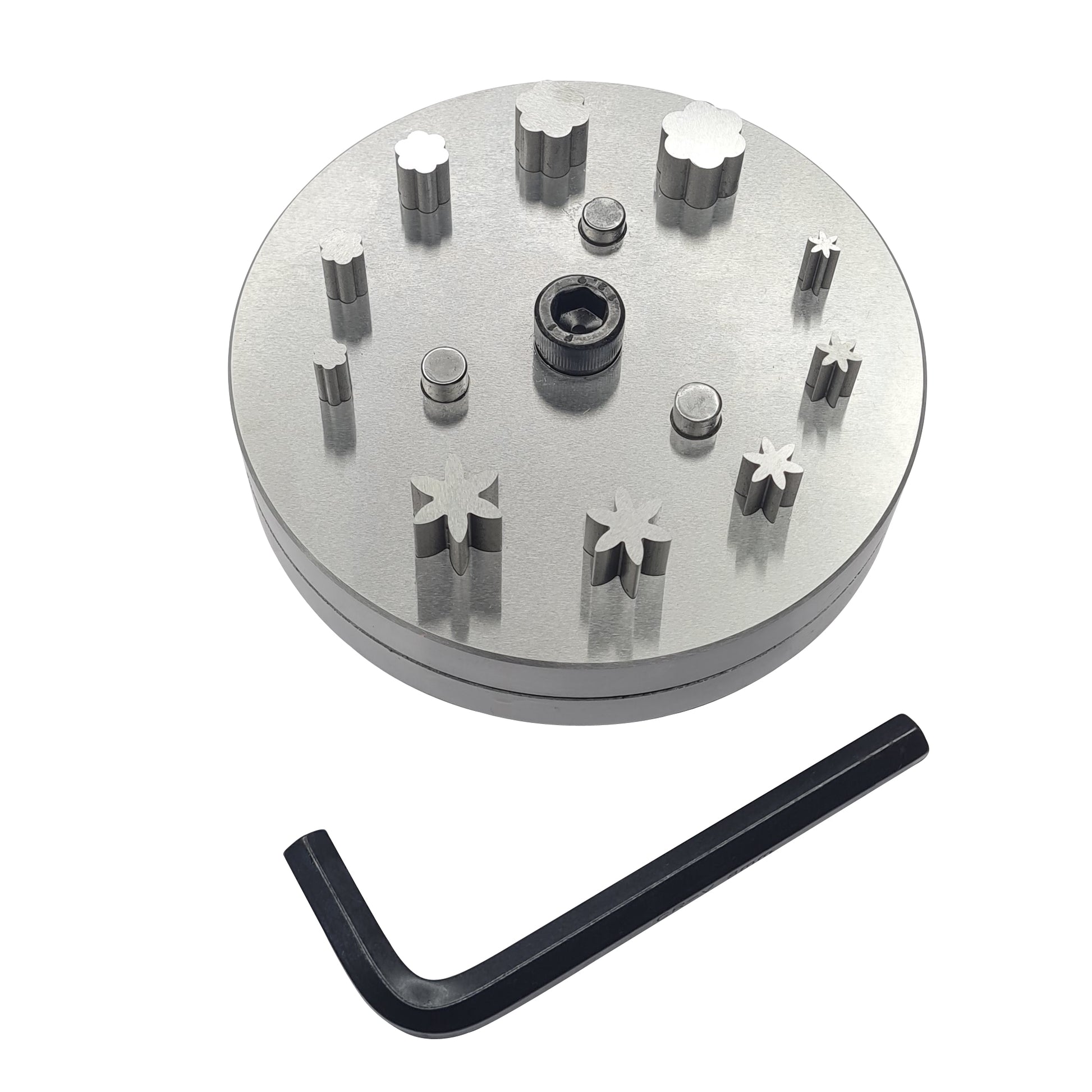 Disc Cutter Multi Shape with Set of 10 Punches with 5 Flowers & 5 Petals
