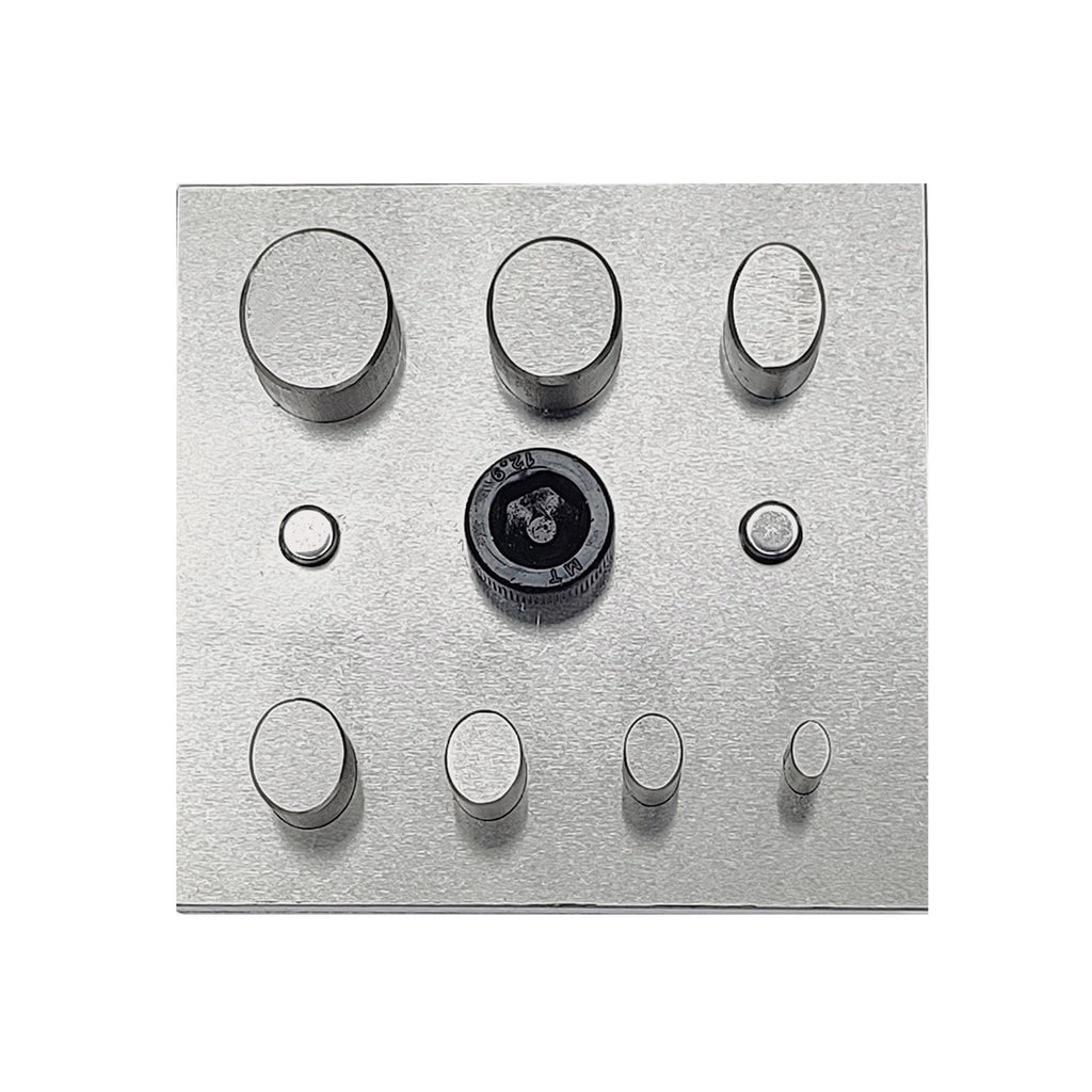 Disc Cutter Elderly Oval Shape with 7 Punches Size 4mm-18mm