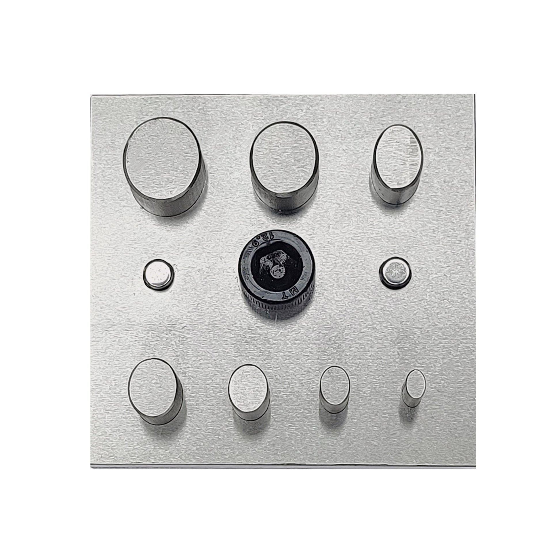 Disc Cutter Elderly Oval Shape with 7 Punches Size 4mm-18mm