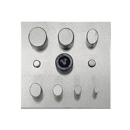 Disc Cutter Elderly Oval Shape with 7 Punches Size 4mm-18mm