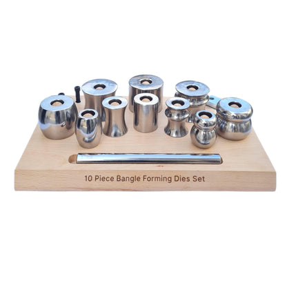 Bangle Forming Set Assorted Steel Die Shapes Metal Bracelet Jewelry Making Kit