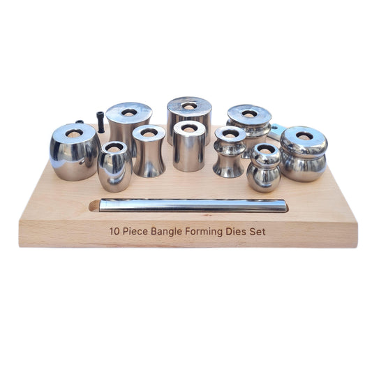 Bangle Forming Set Assorted Steel Die Shapes Metal Bracelet Jewelry Making Kit