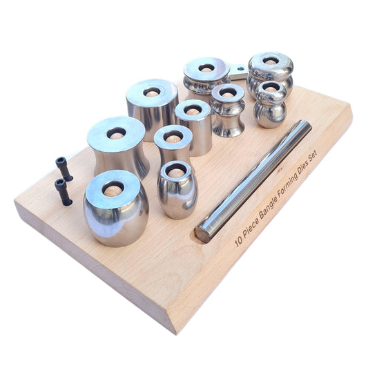 Bangle Forming Set Assorted Steel Die Shapes Metal Bracelet Jewelry Making Kit