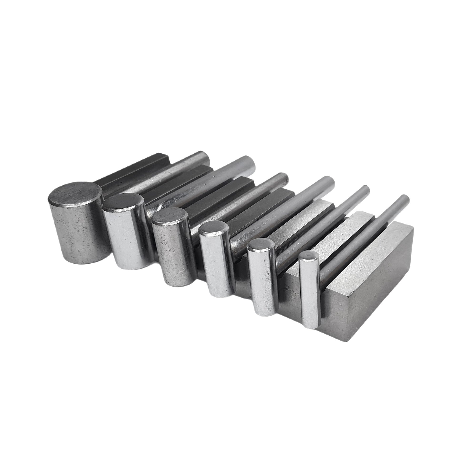 Metal Swage Block U-Channel Forming Dapping Metal Block with 6 Hammer Punches