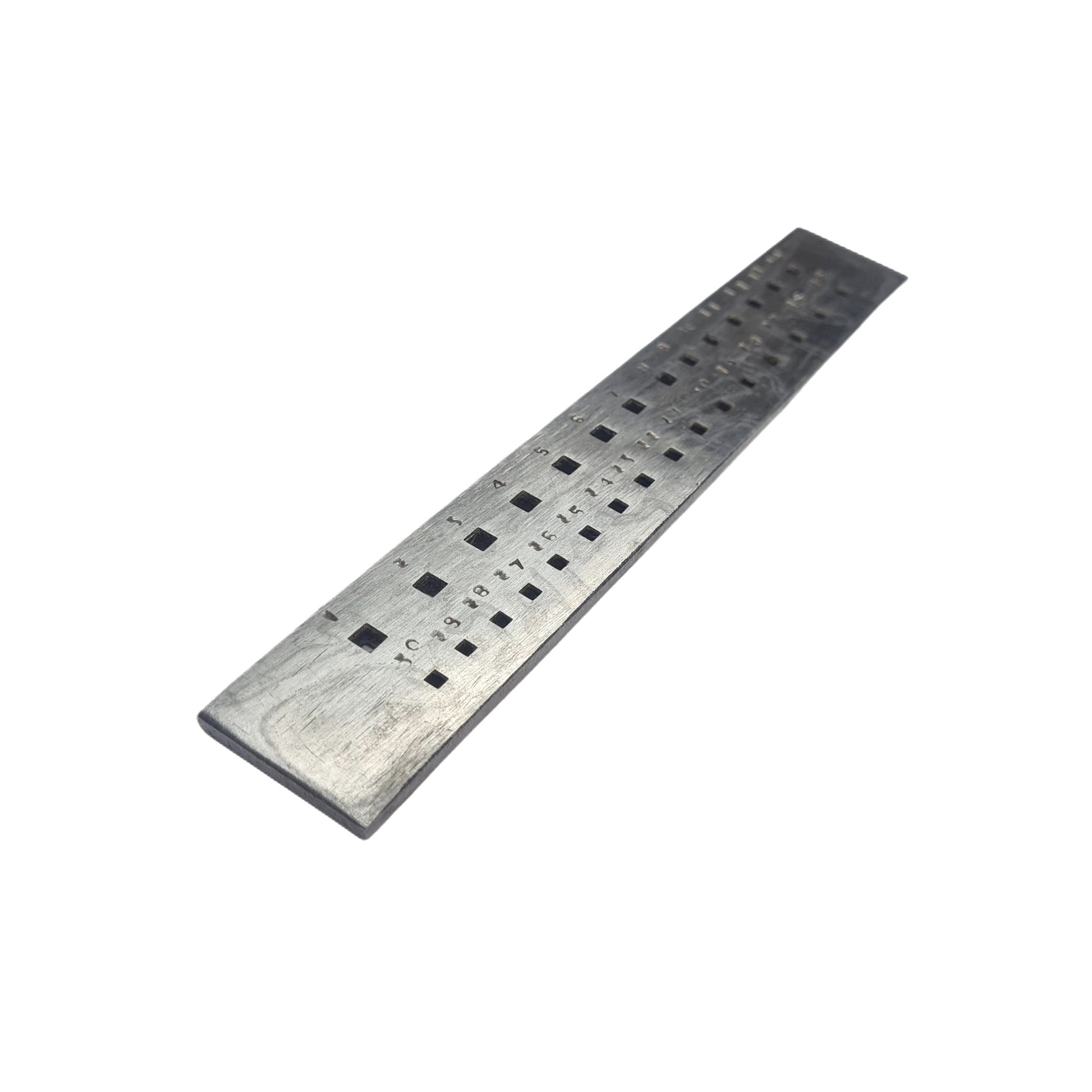 Draw Plate 30 Square Holes - Wire Drawplate Jewelry Craft Shaping Tool 6" Long