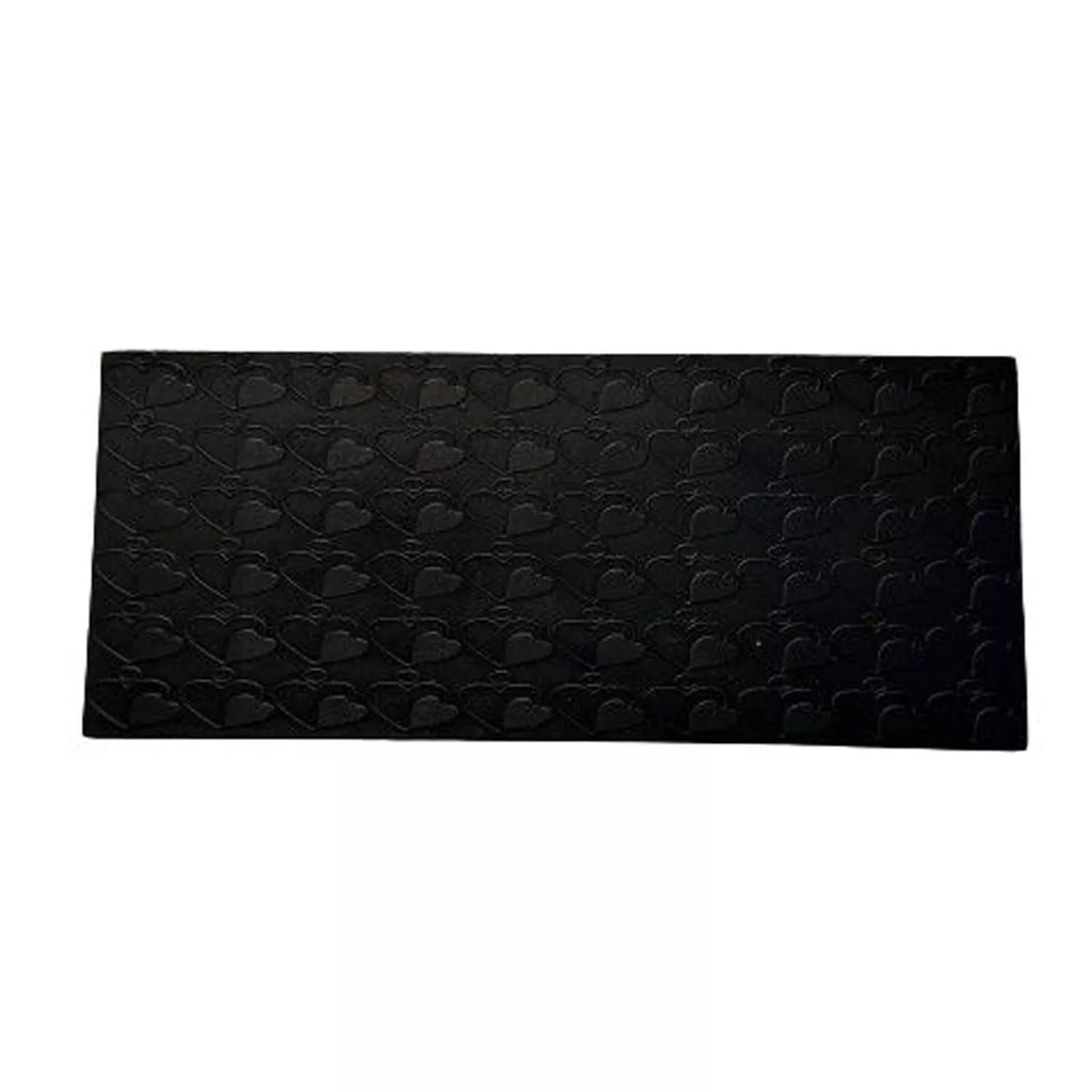 Design #10 Heart Pattern Texture Steel Plate for Press or Rolling Mill 6x2 Inch