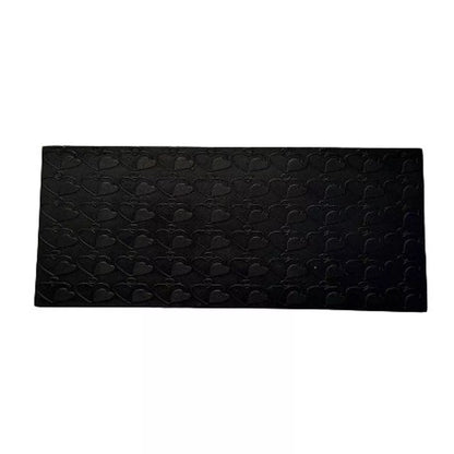 Design #10 Heart Pattern Texture Steel Plate for Press or Rolling Mill 6x2 Inch