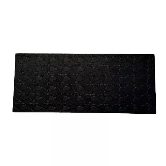 Design #10 Heart Pattern Texture Steel Plate for Press or Rolling Mill 6x2 Inch