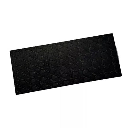 Design #10 Heart Pattern Texture Steel Plate for Press or Rolling Mill 6x2 Inch
