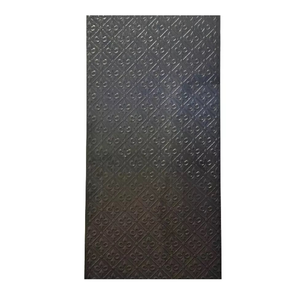 Design #6 Floral Pattern Texture Steel Plate for Press or Rolling Mill 6x2 Inch