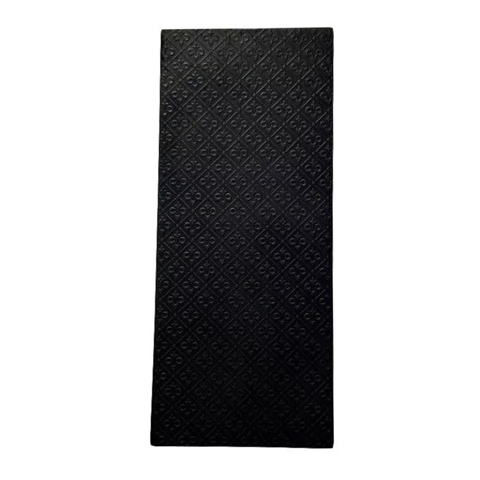 Design #9 Floral Pattern Texture Steel Plate for Press or Rolling Mill 6x2 Inch