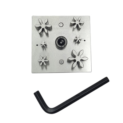 6 Petal Flower Shape Disc Cutter Set of 6 Punches-Size 8mm to 26mm-Jewelry Tool