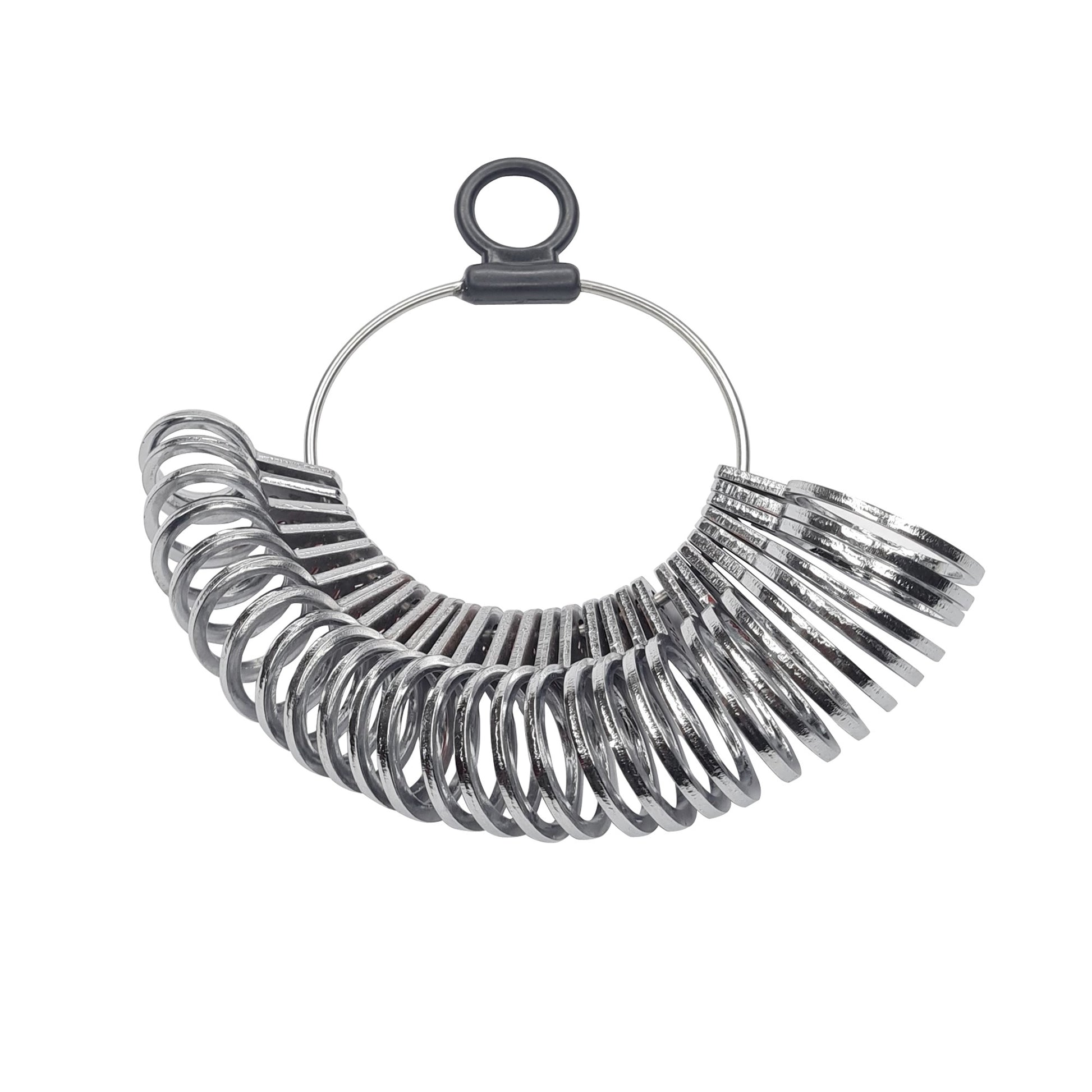 Finger Gauge Metal Slim Band U.S. Standard 1-15 (29 Rings)Width 2mm-Jewelry Tool