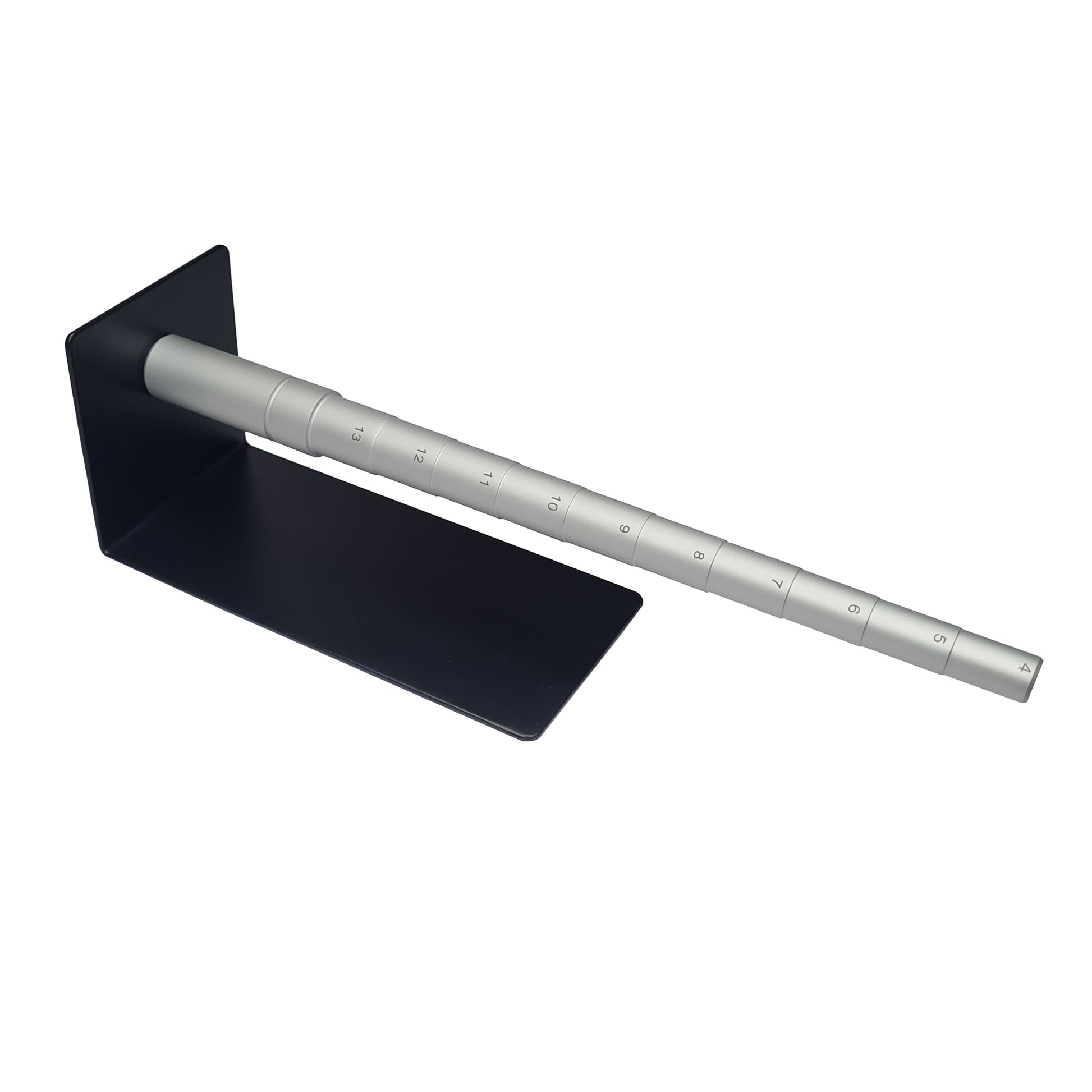 Stepped Ring Mandrel on Base Sizes:4 To 13 US Standard -13" Stepped Ring Mandrel