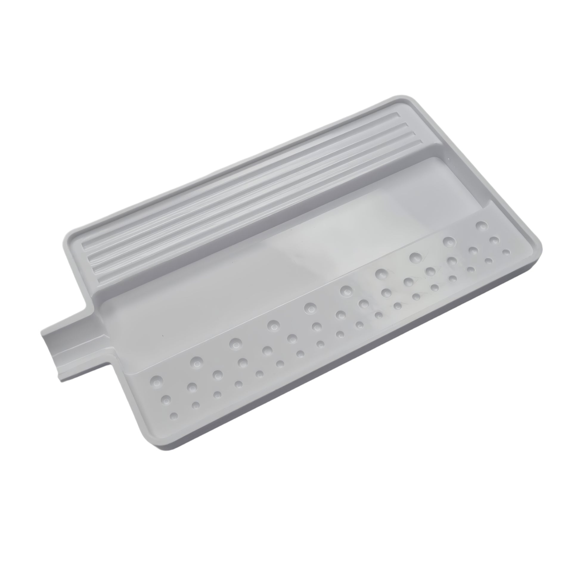 7" x 4" White Plastic Bead Sorting Tray - Jewelry Making Beading Tool