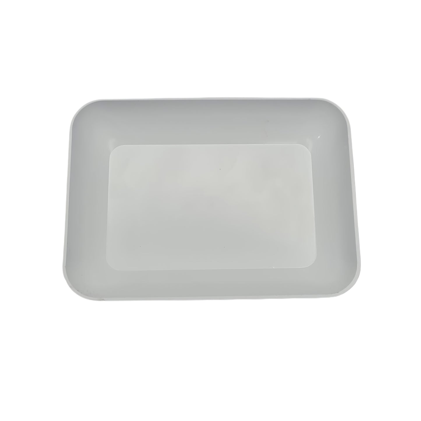 Hollow White Tray Jewelry Sorting Pearls Stones Beads and Findings 4" x 2-1/2"