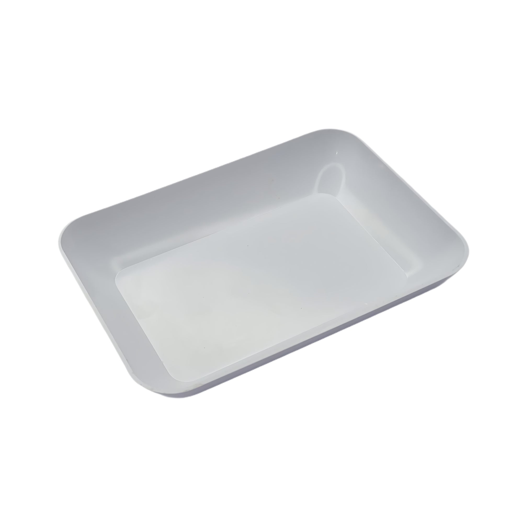 Hollow White Tray Jewelry Sorting Pearls Stones Beads and Findings 4" x 2-1/2"