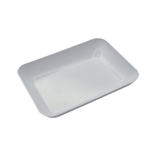 Hollow White Tray Jewelry Sorting Pearls Stones Beads and Findings 4" x 2-1/2"