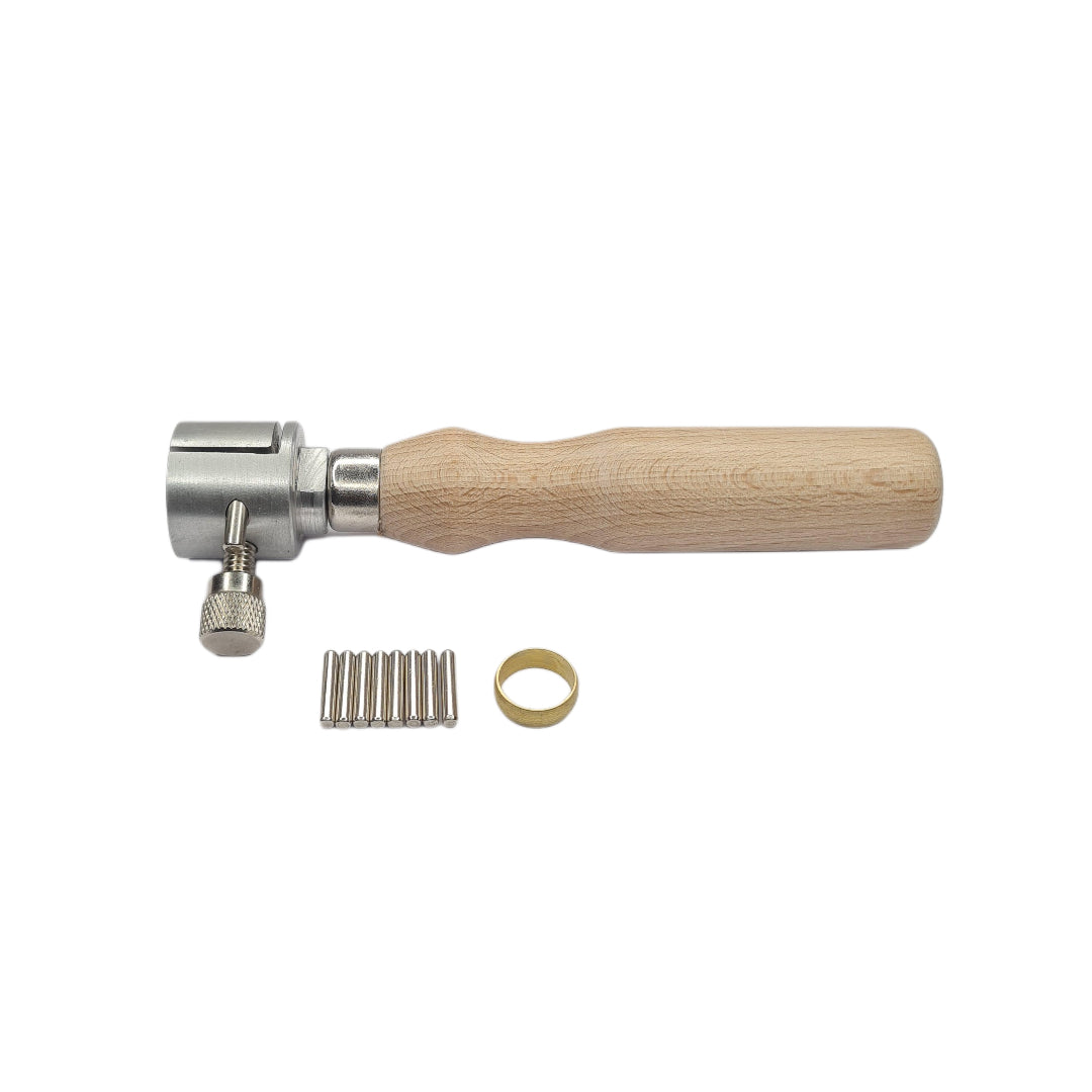 Aluminum Mini Universal Work Holder Peg Clamp Ring Vise Hand Held-Engraving Tool