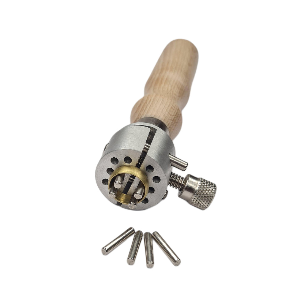 Aluminum Mini Universal Work Holder Peg Clamp Ring Vise Hand Held-Engraving Tool