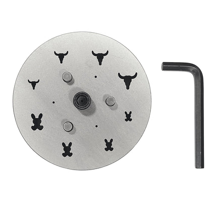 Disc Cutter 2 Different Shapes with 8 Punches - 4 Bull & 4 Bunny Shape