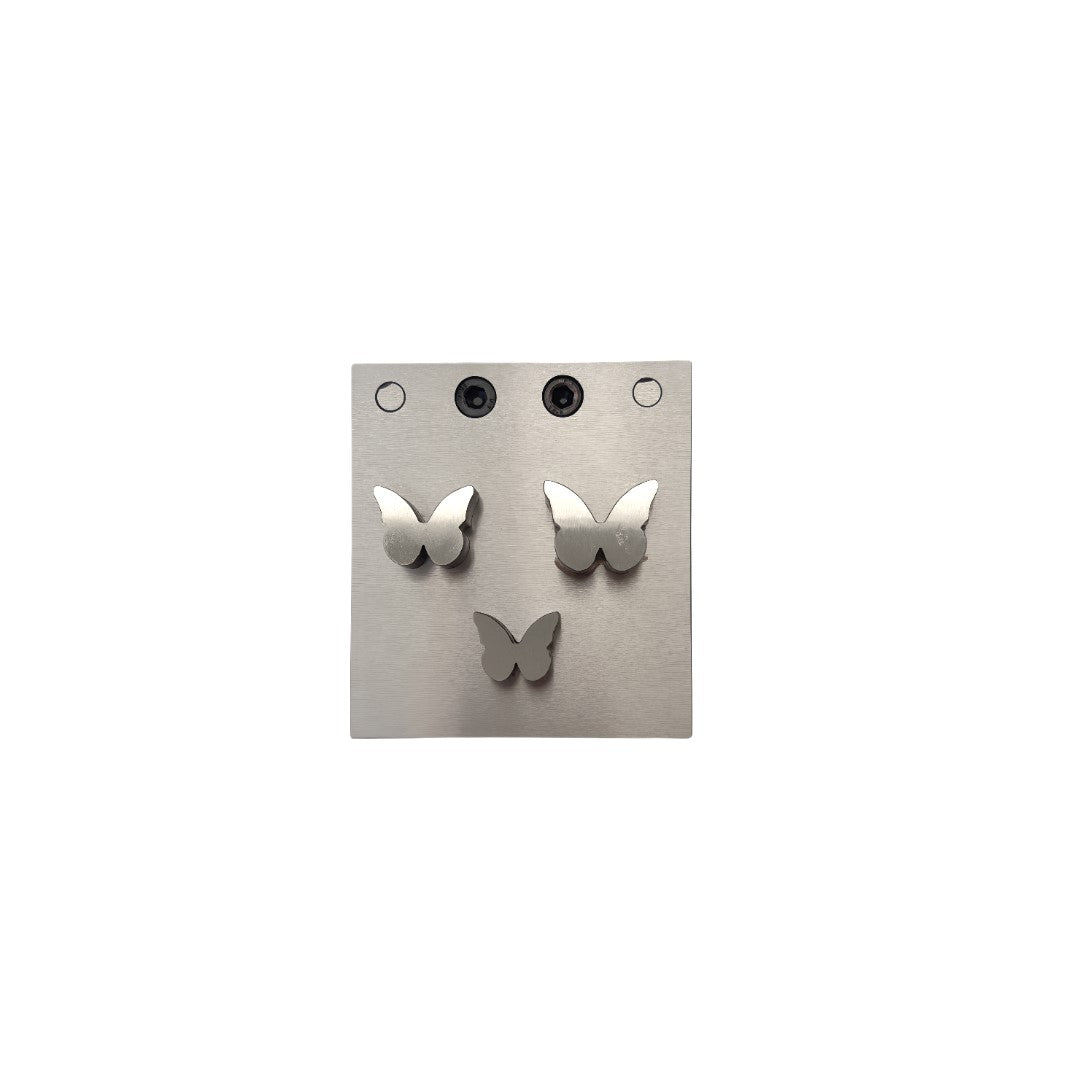 Butterfly Shape Disc Cutter with Set of 3 Punches Size 19mm to 25mm-Jewelry Dies