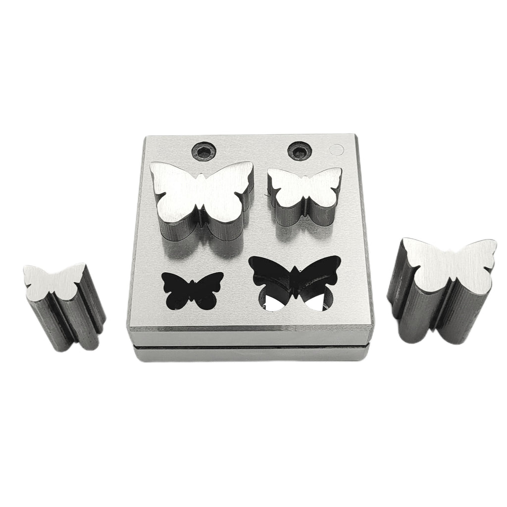 Butterfly Shape Disc Cutter with Set of 4 Punches Size 15mm-26mm
