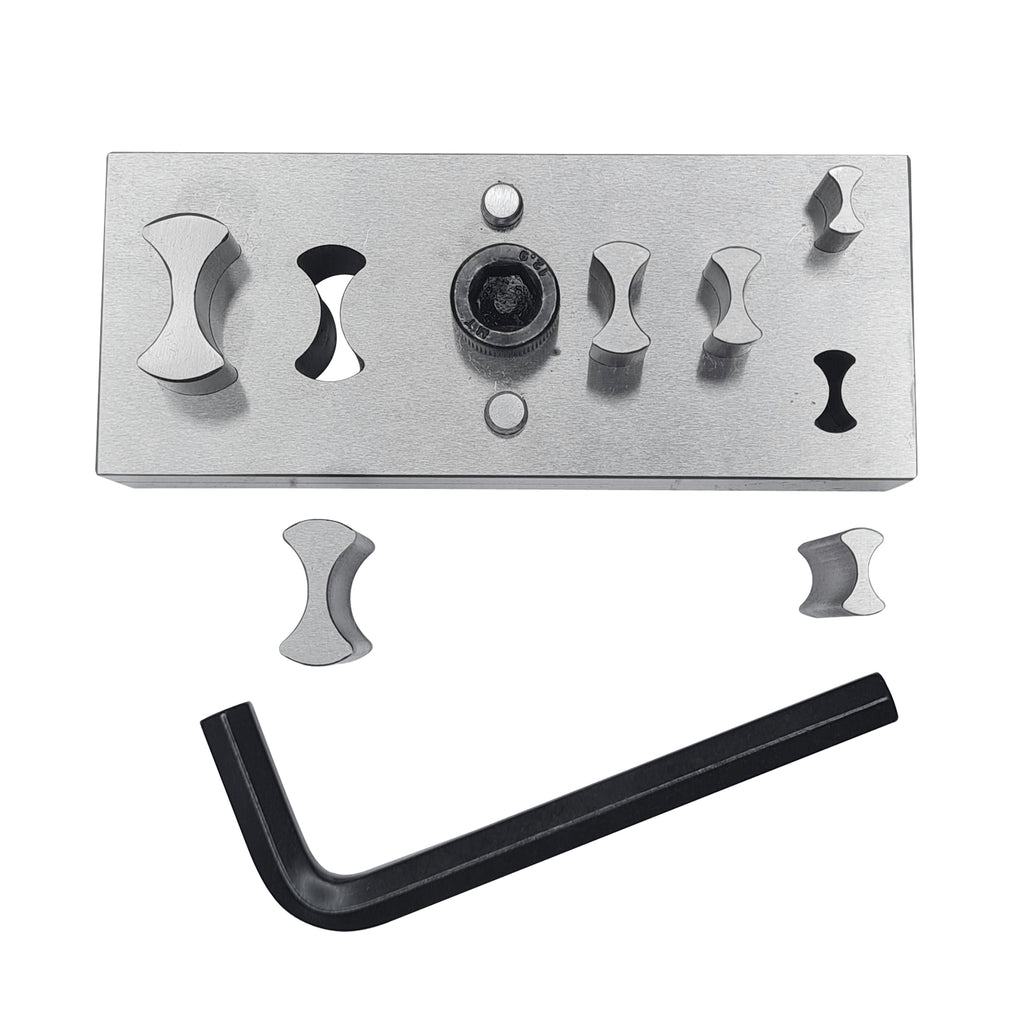 Jewelry Chain Shape Disc Cutter with Set of 6 Punches - Size 5mm to 12mm