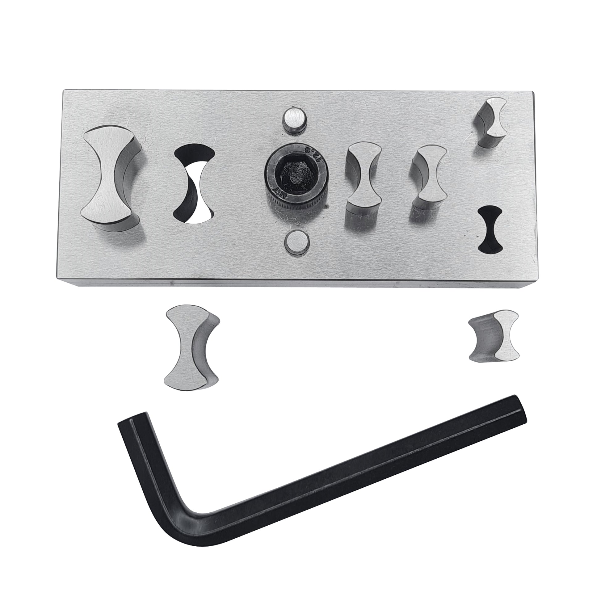 Jewelry Chain Shape Disc Cutter with Set of 6 Punches - Size 5mm to 12mm