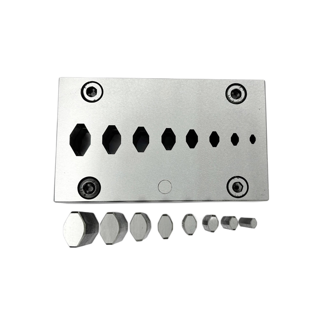 Chain Shape Disc Cutter with Set of 8 Punches Size 6mm-20mm