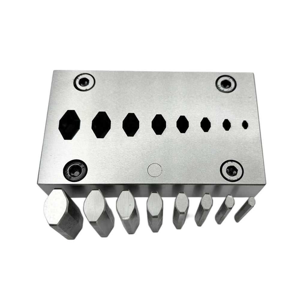Chain Shape Disc Cutter with Set of 8 Punches Size 6mm-20mm